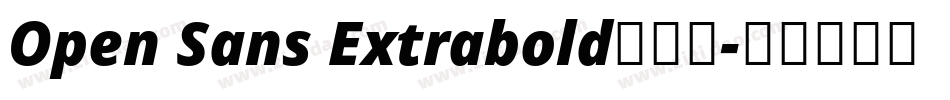 Open Sans Extrabold手机版字体转换